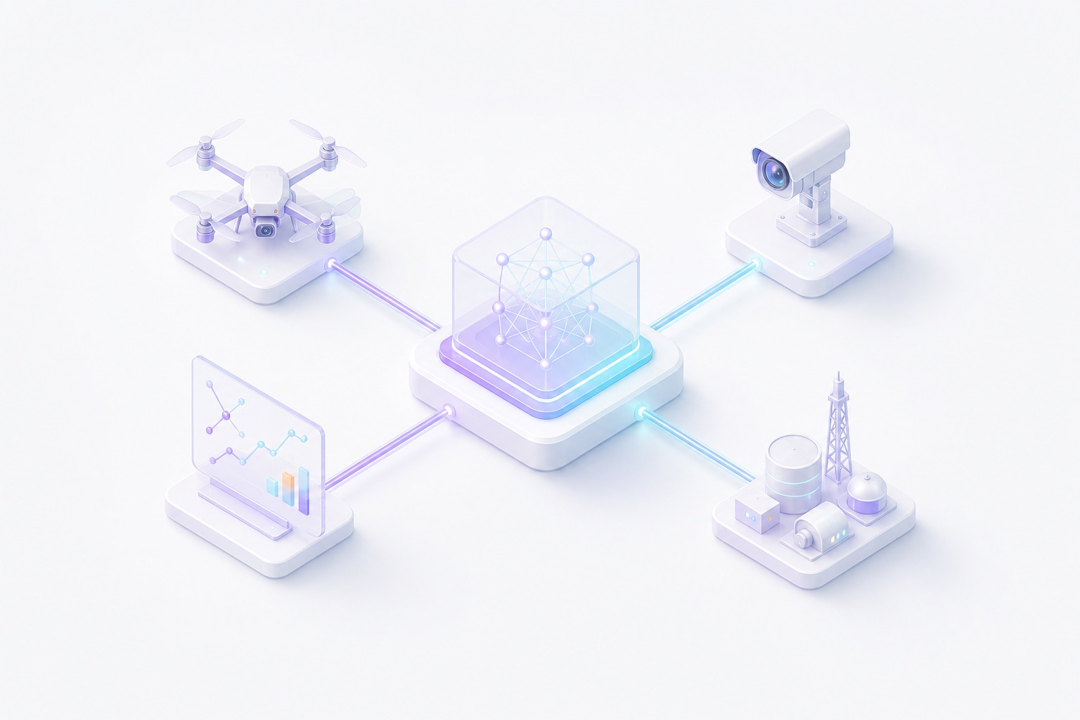 Intelligence and control layer connecting physical infrastructure and advanced analytics